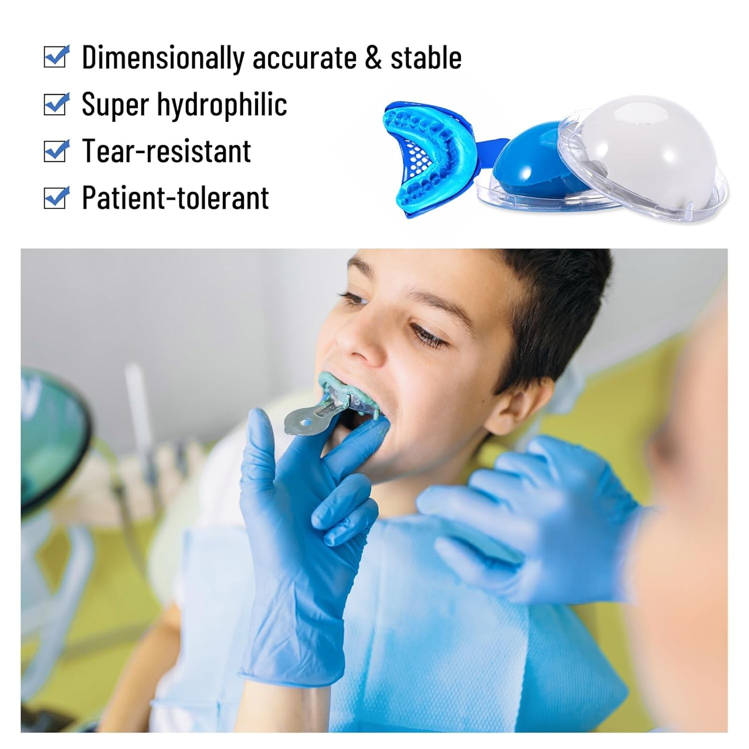 Dental Putty Fast Set PVS VPS Dental Impression Material Light & Heavy Body Fast
