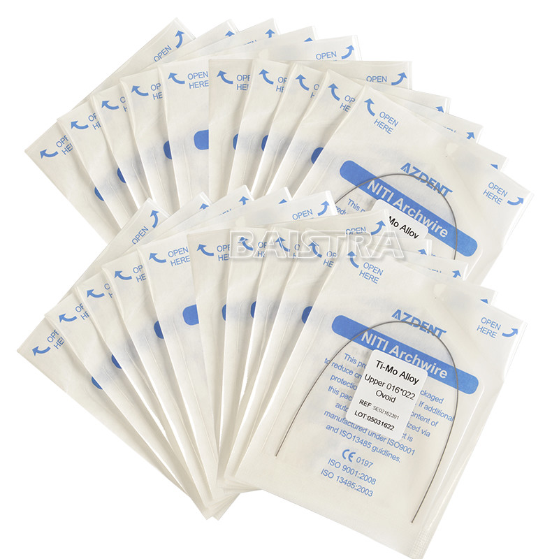Dental Orthodontic Beta Titanium TMA Molybdenum Alloy Rectangular Arch Wire AZ