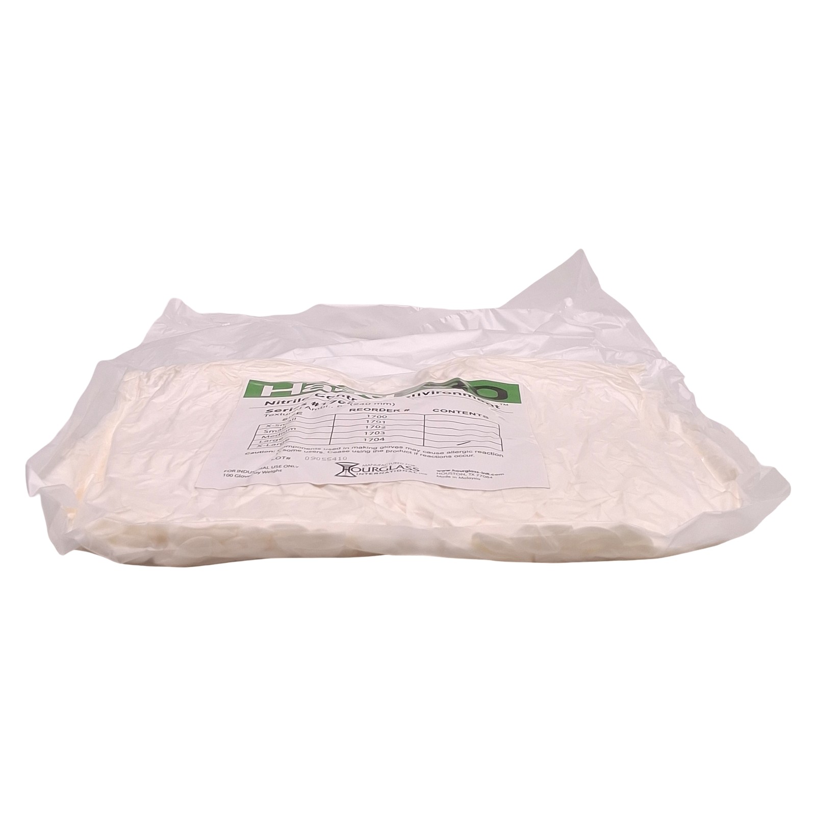 Hourglass International 1704 HandPRO Nitrile Glove, 1000 Count, Extra Large