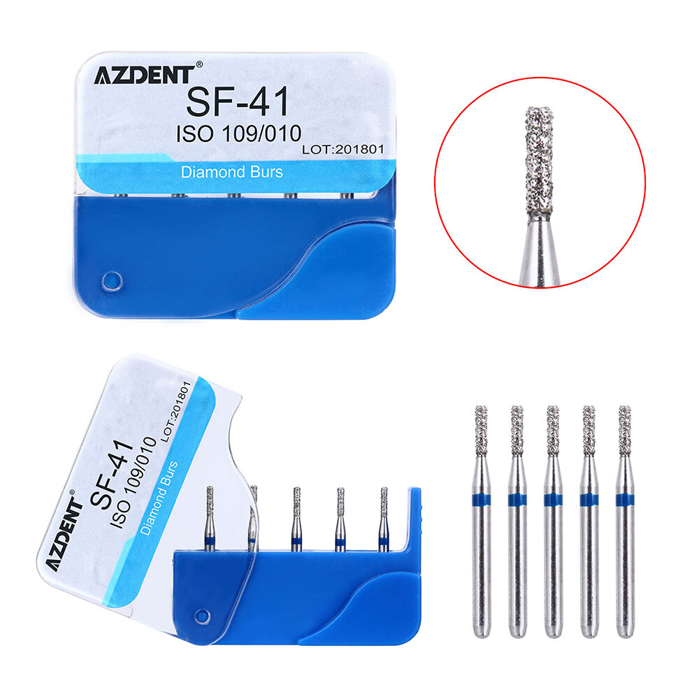 100pcs Dental Diamond BursFresas Dentales de Diamante FG Medium Friction Grip