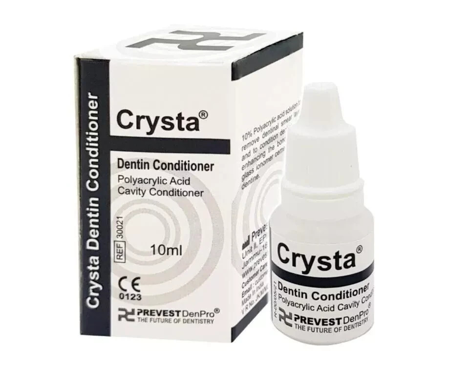 Dental CRYSTA Polyacrylic Acid Cavity Dentine Conditioner 6g Pack