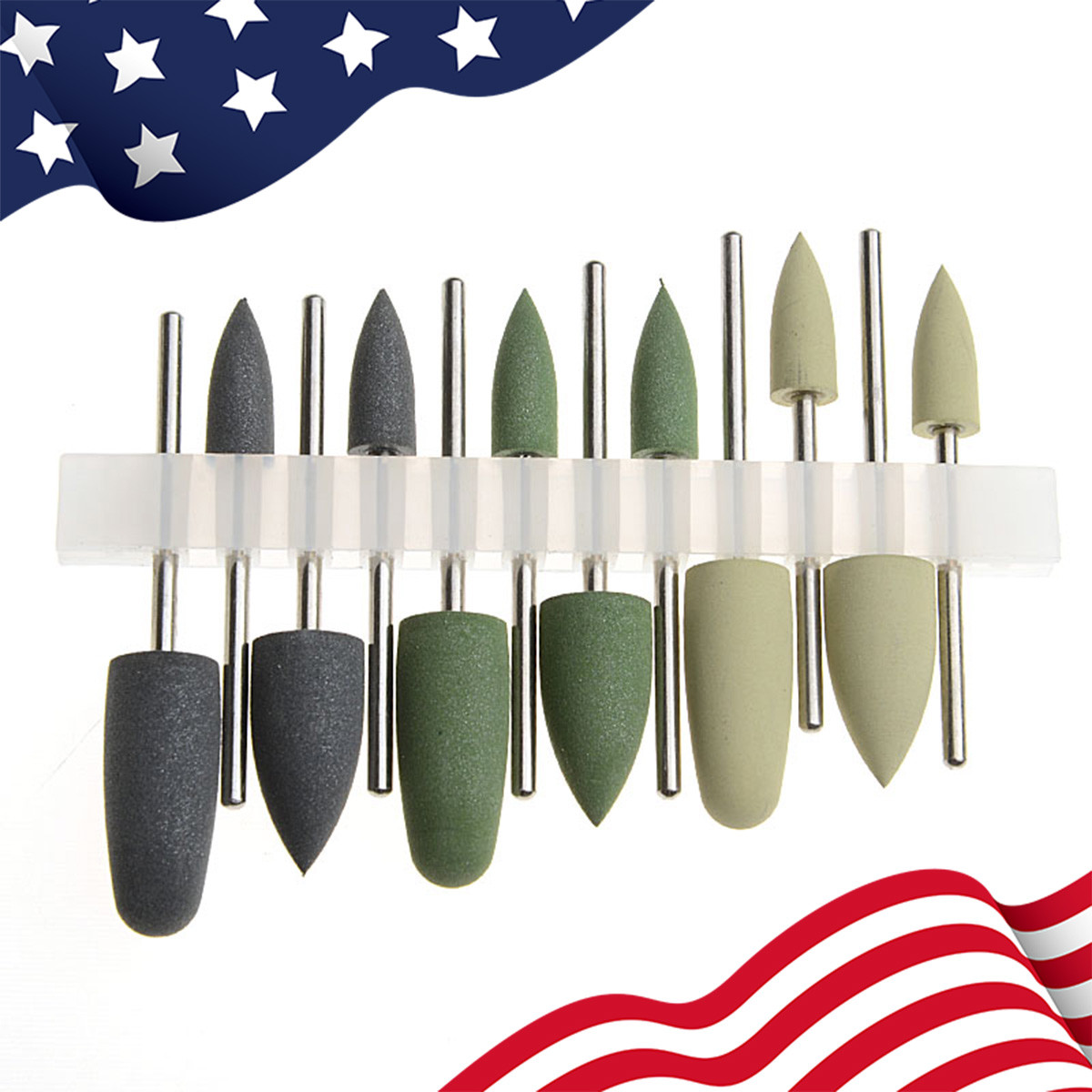 Dental Diamond Burs Cups Composite Polishing Kit Ceramics RA HP FG Shank Type