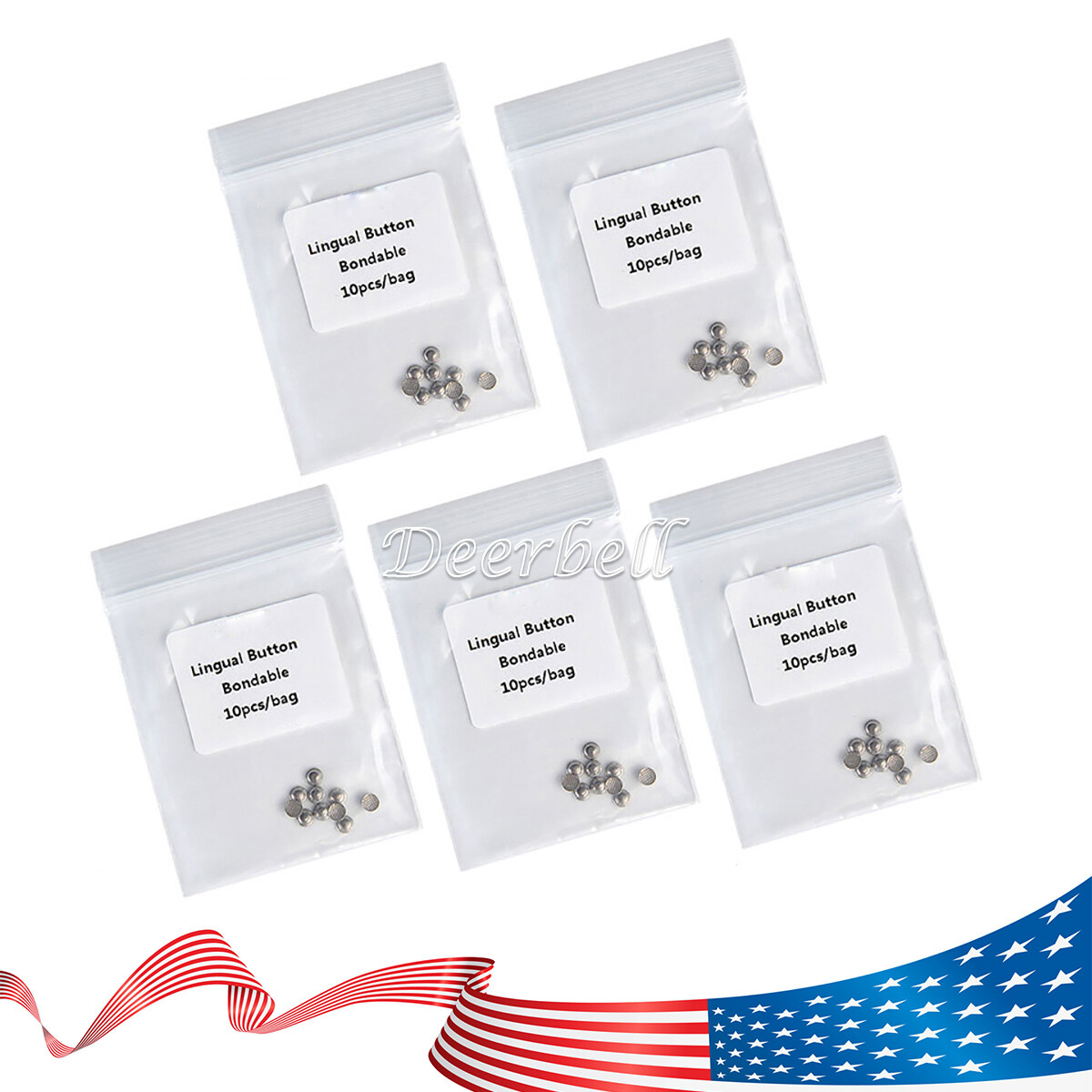 10 Pzas Dental Ortodoncia Botones Linguales de Redonda Bonda 10pzas/Bolsa