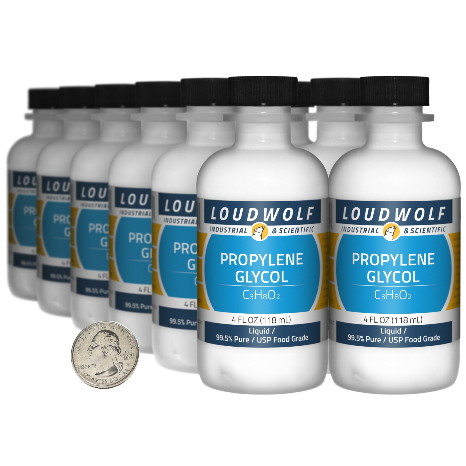 Propylene Glycol / 48 Fl Oz / 12 Bottles / 99.5% Pure USP Food Grade / Liquid