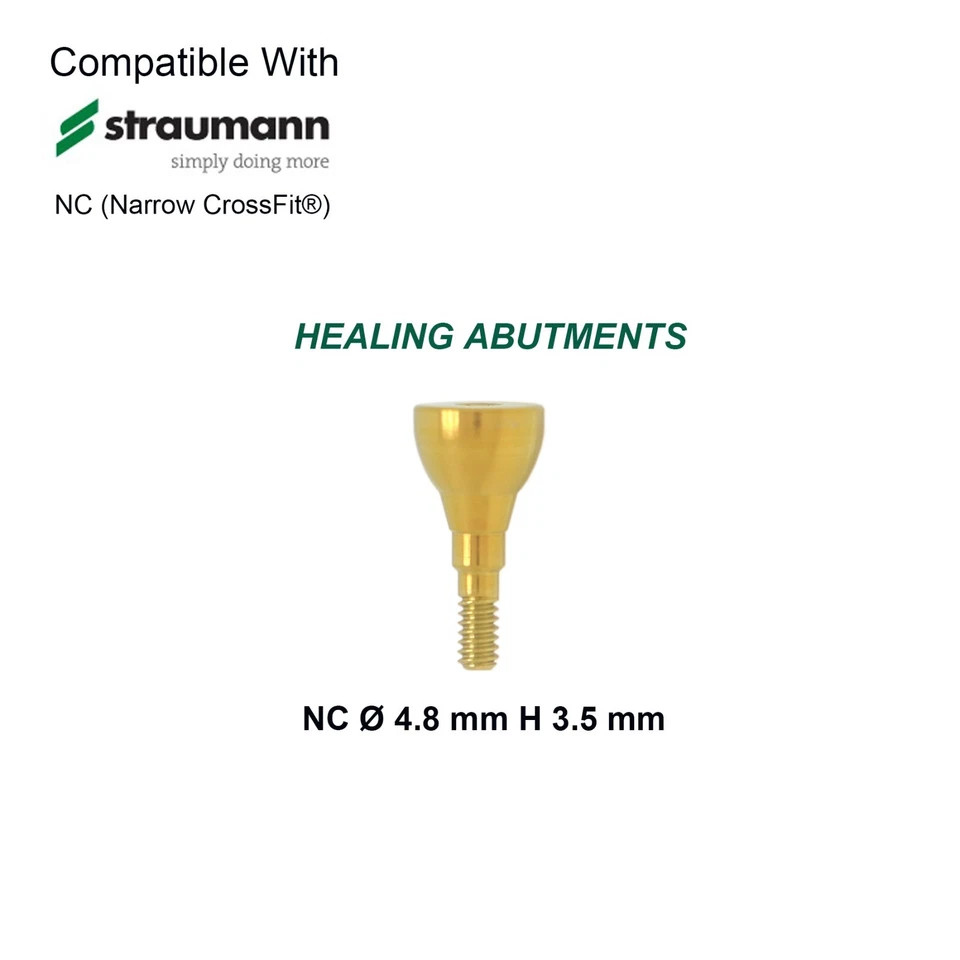 US Conical Connection Healing Cap Abutment NC RC Fit Straumann ITI BL BLT Dental