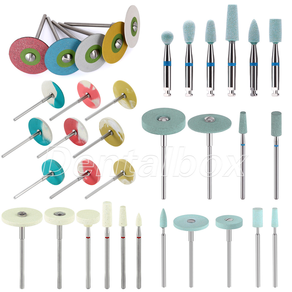 AZDENT Dental Ceramic Diamond Grinder Zirconia Porcelain Polish RA HP Bur Coarse