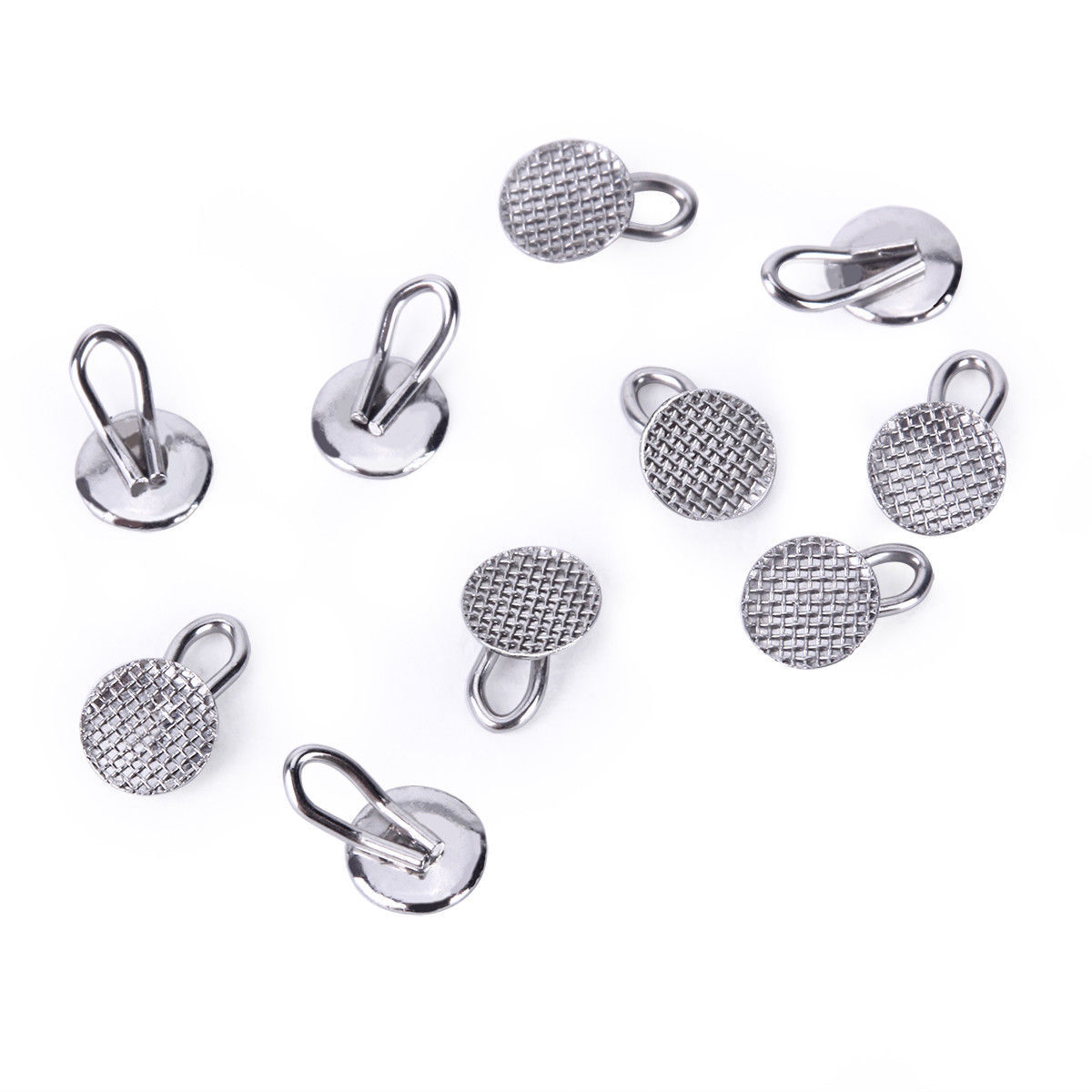 8 Models Dental Orthodontic Lingual Buttons Bondable Round Mesh Base AZDENT
