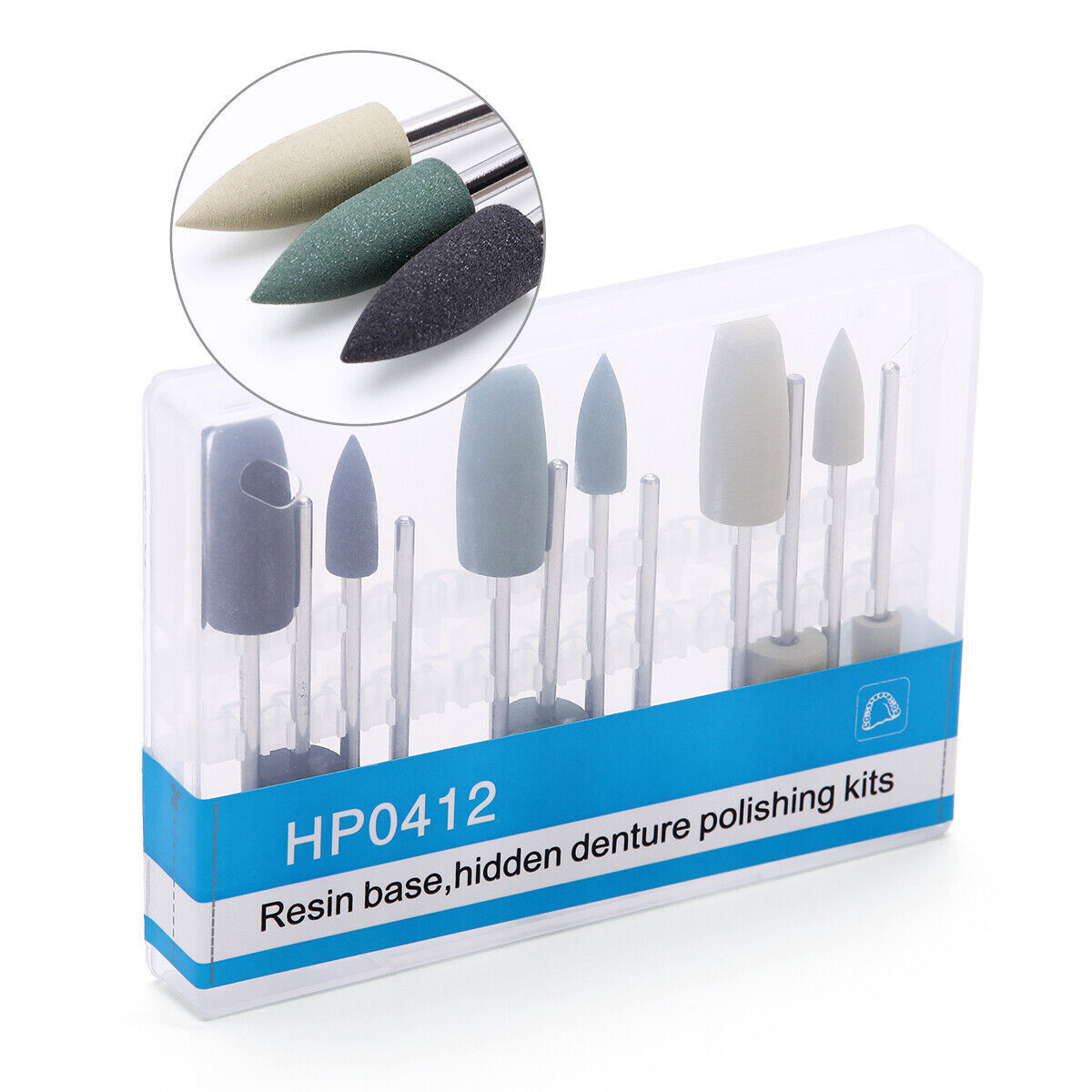 AZDENT Dental Composite Polishing Burs Kit Polishers For Low Speed Handpiece