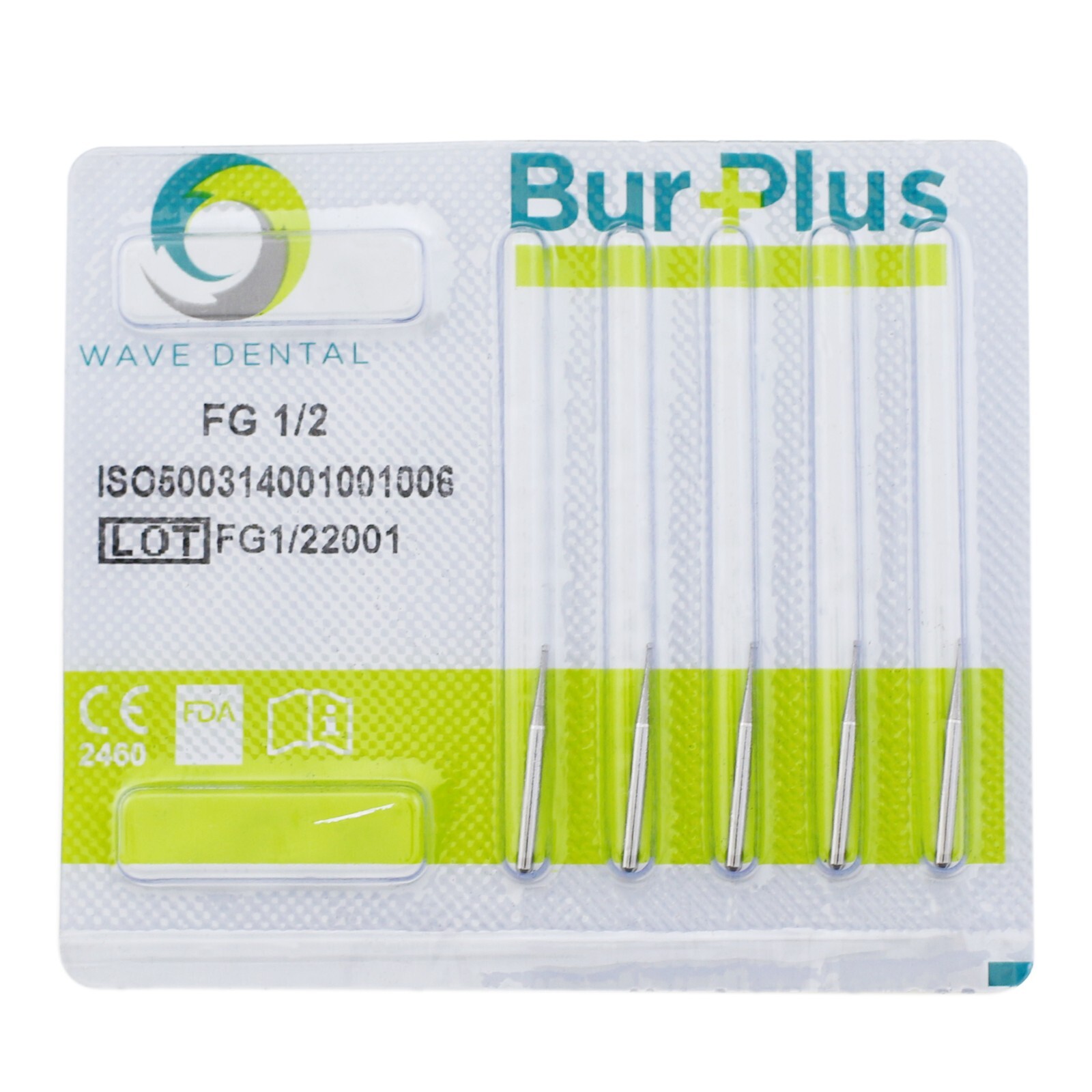 Wave Dental Carbide Round Bur 19mm FG #1/4 1/2 2 4 6 8 High Speed Friction Grip