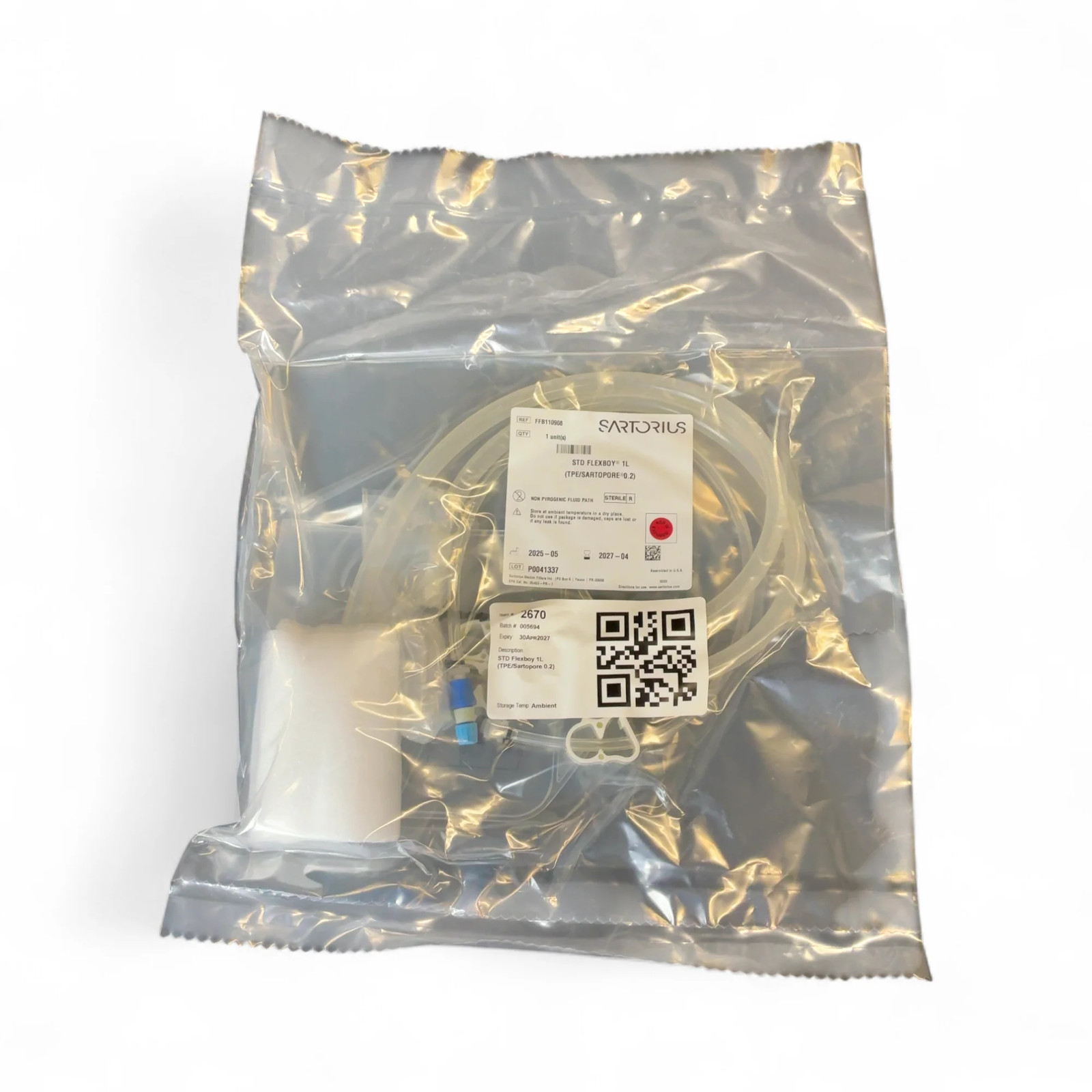Sartorius FFB110908 STD Flexboy 1L TPE/SARTOPORE 0.2 Exp 2027 NEW Best Offer!
