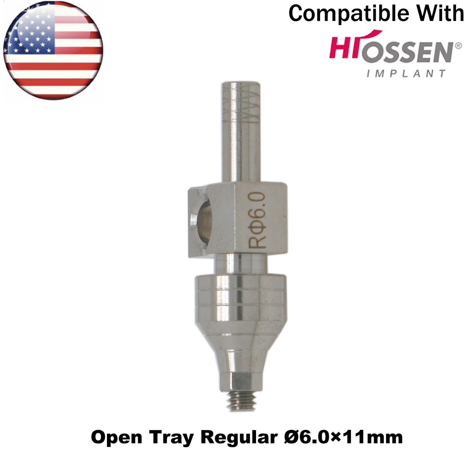 US Dental Transfer Impression Coping Open Tray Lab Analog Fits Hiossen Osstem