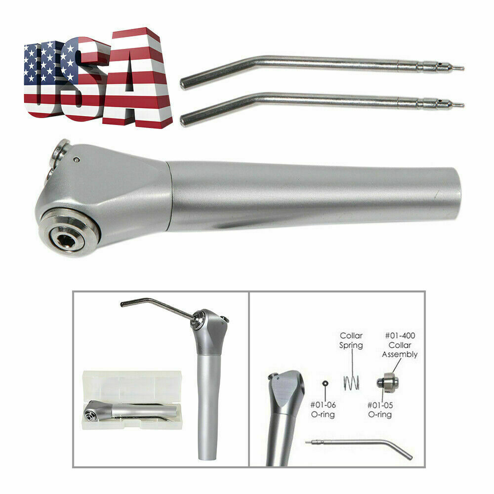 USA Dental Air Water Spray Triple 3 Way Syringe Handpiece + 2 Nozzles Tip USPS