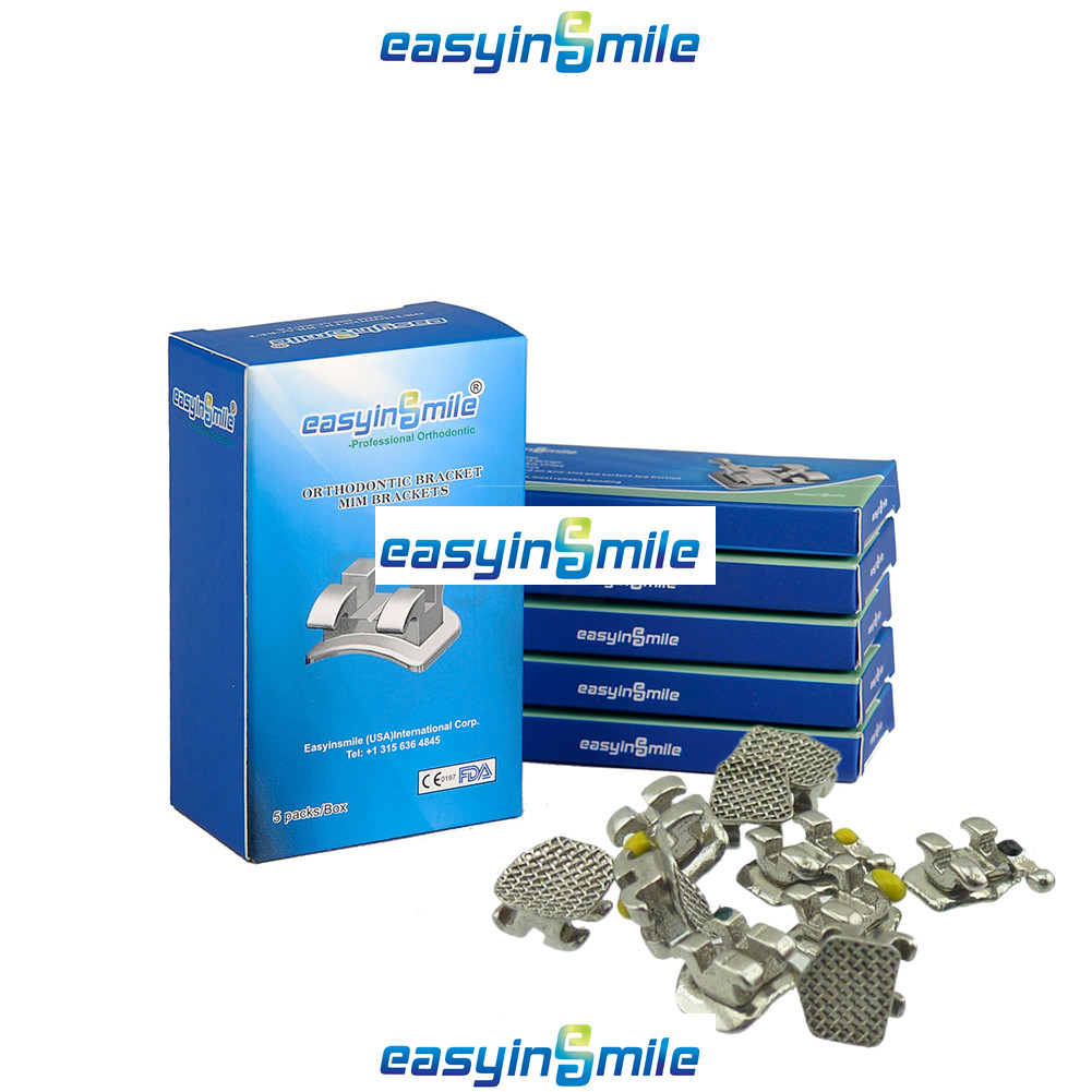5pk Orthodontic brackets Dental MINI Braces MBT /Roth 022 3/345 hook EASYINSMILE