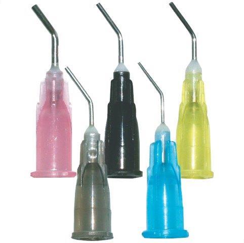 Pre-Bent Needle Tips, 25G, Blue, 100/Bag, UniPack