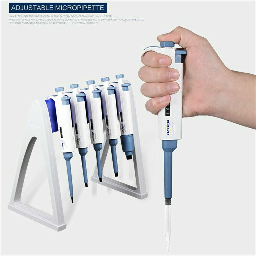 Lab Single Channel Manual Adjustable Micropipette Toppette Pipette Pipettors