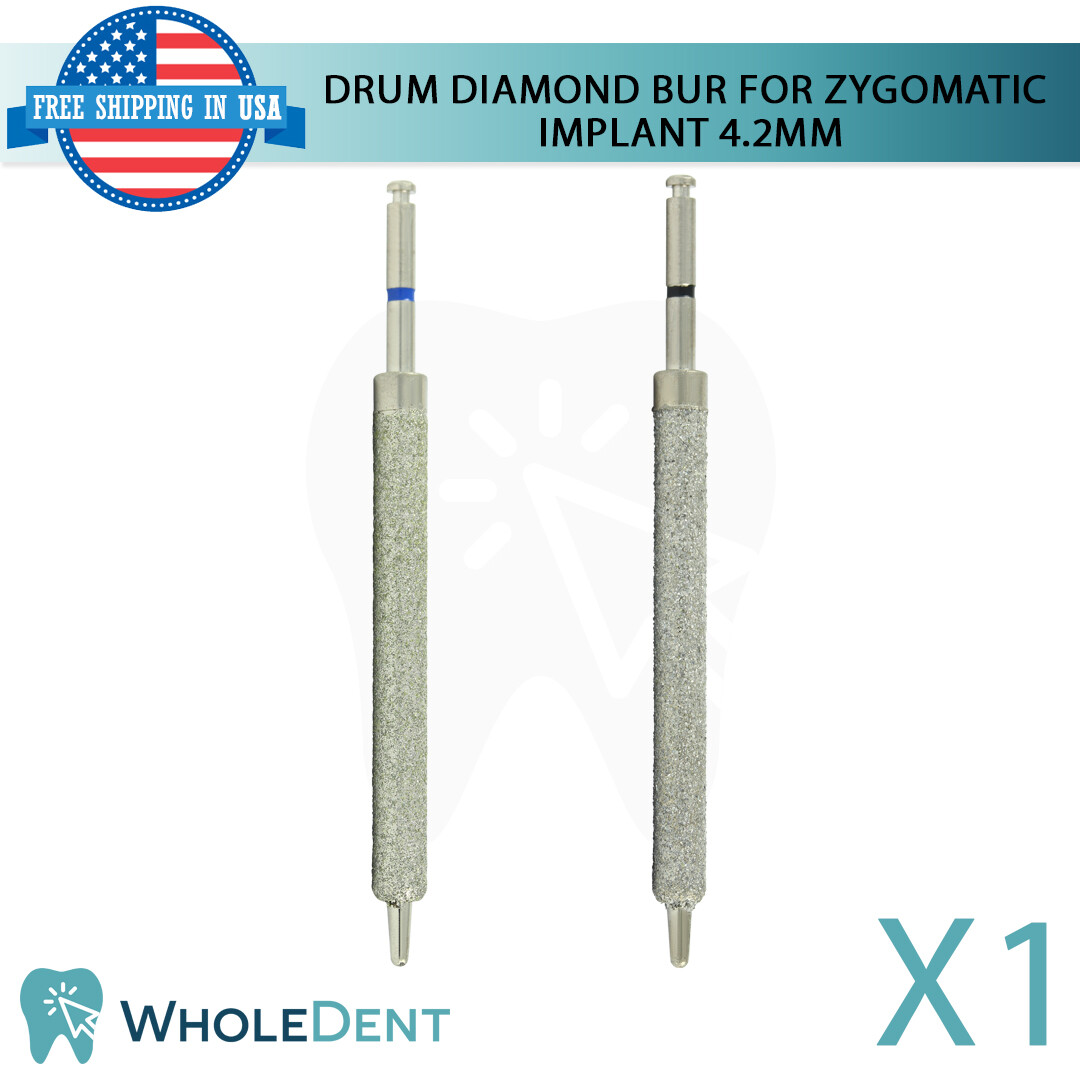 Zygomatic Im plant Diamond Drum Bur Ø4.2 Groove Preparation Dental 30mm Drill