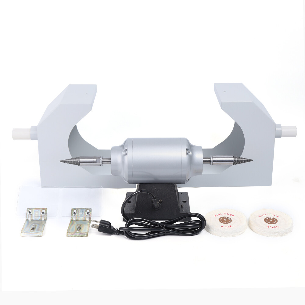 Dental Lab Polishing Lathe 110V 550W Bench Polisher 3,000 RPM Vacuum