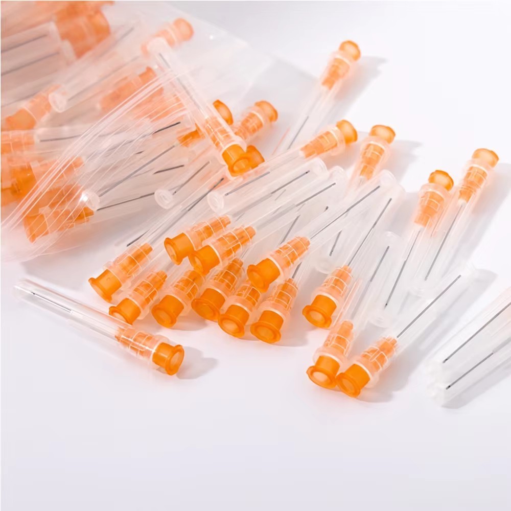 500pcs Disposable Dental Endo Irrigation Needle Tip 25G/27G/30G Syringes Tips