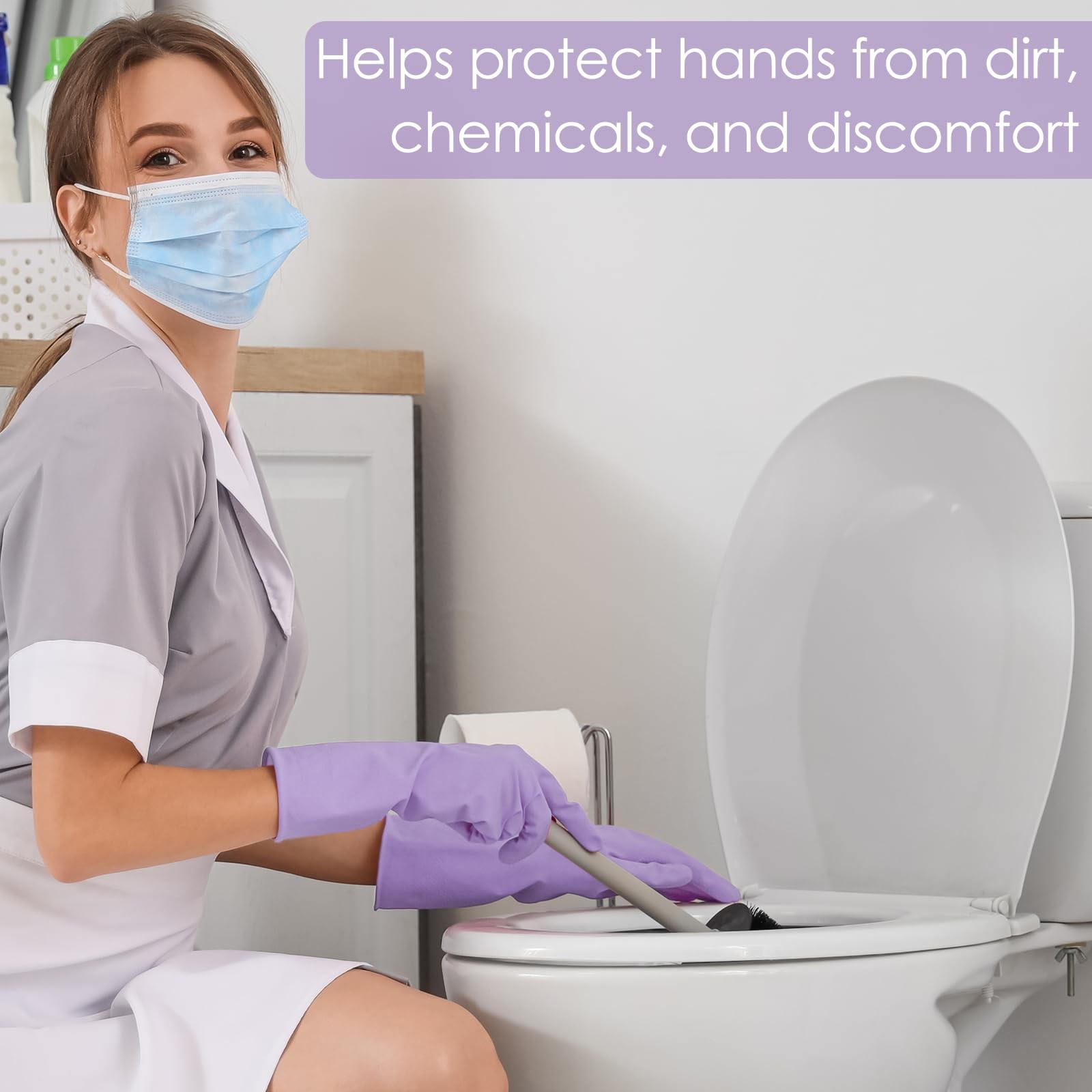 12 Pairs Cleaning Gloves for Dishwashing Reusable Kitchen Gloves for Washing …