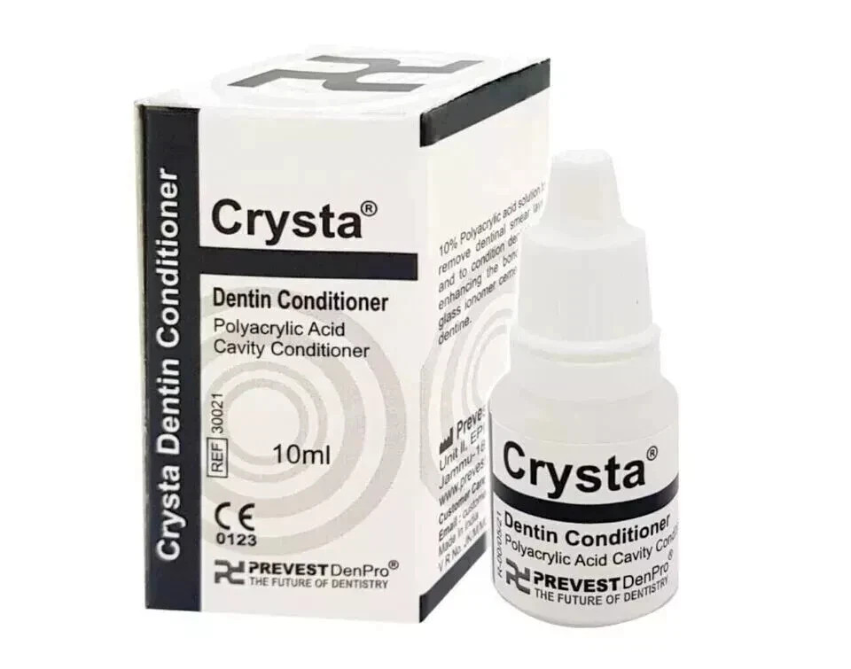 Denpro CRYSTA Polyacrylic Acid CAVITY DENTINE Conditioner 10ml Prevest