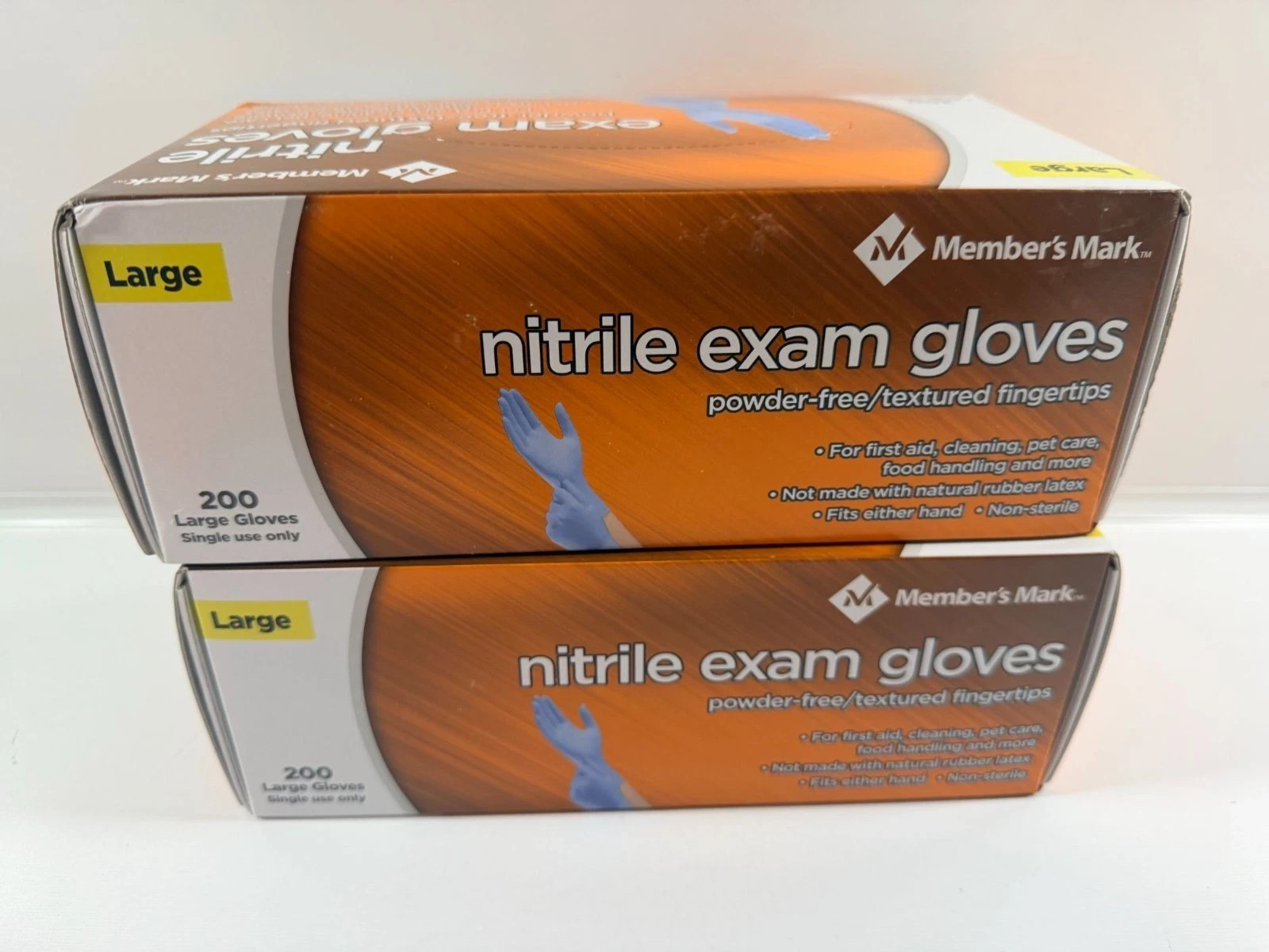 Member’s Mark Large Nitrile Exam Gloves – 400 Count (2 x 200) – Free Shipping