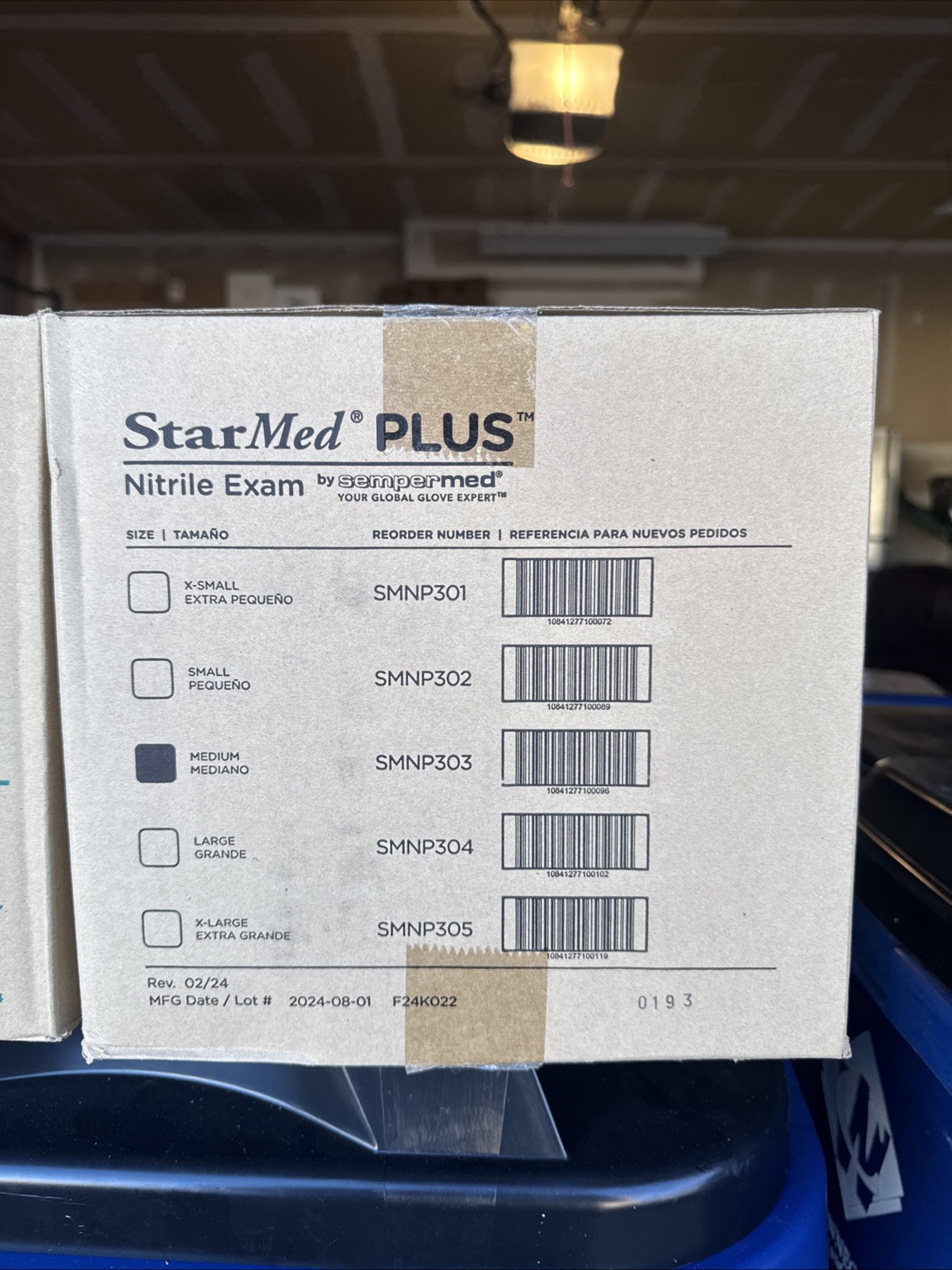 SemperMed SMNP303 Medium Nitrile Exam Gloves 3,000 Gloves Per Case