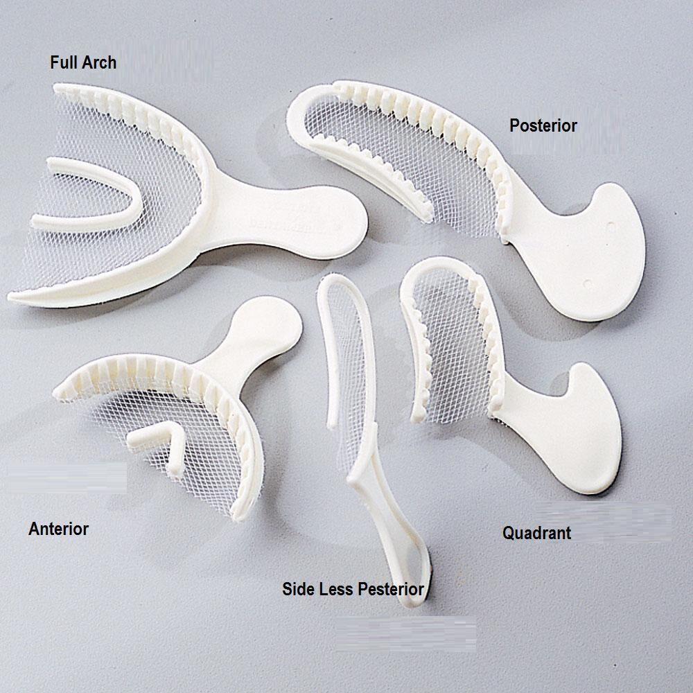 50 Pcs/Pack Dental Registration Disposable Impression Bite Trays F/A/P/Q/S New