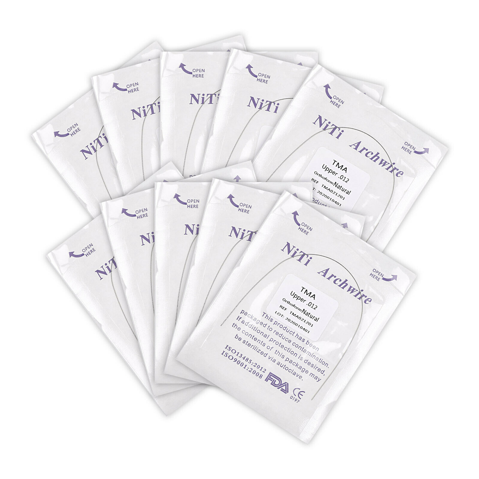 Dental TMA Molybdenum Beta Titanium Ti-Mo Alloy Arch Wire Rectangular/Round