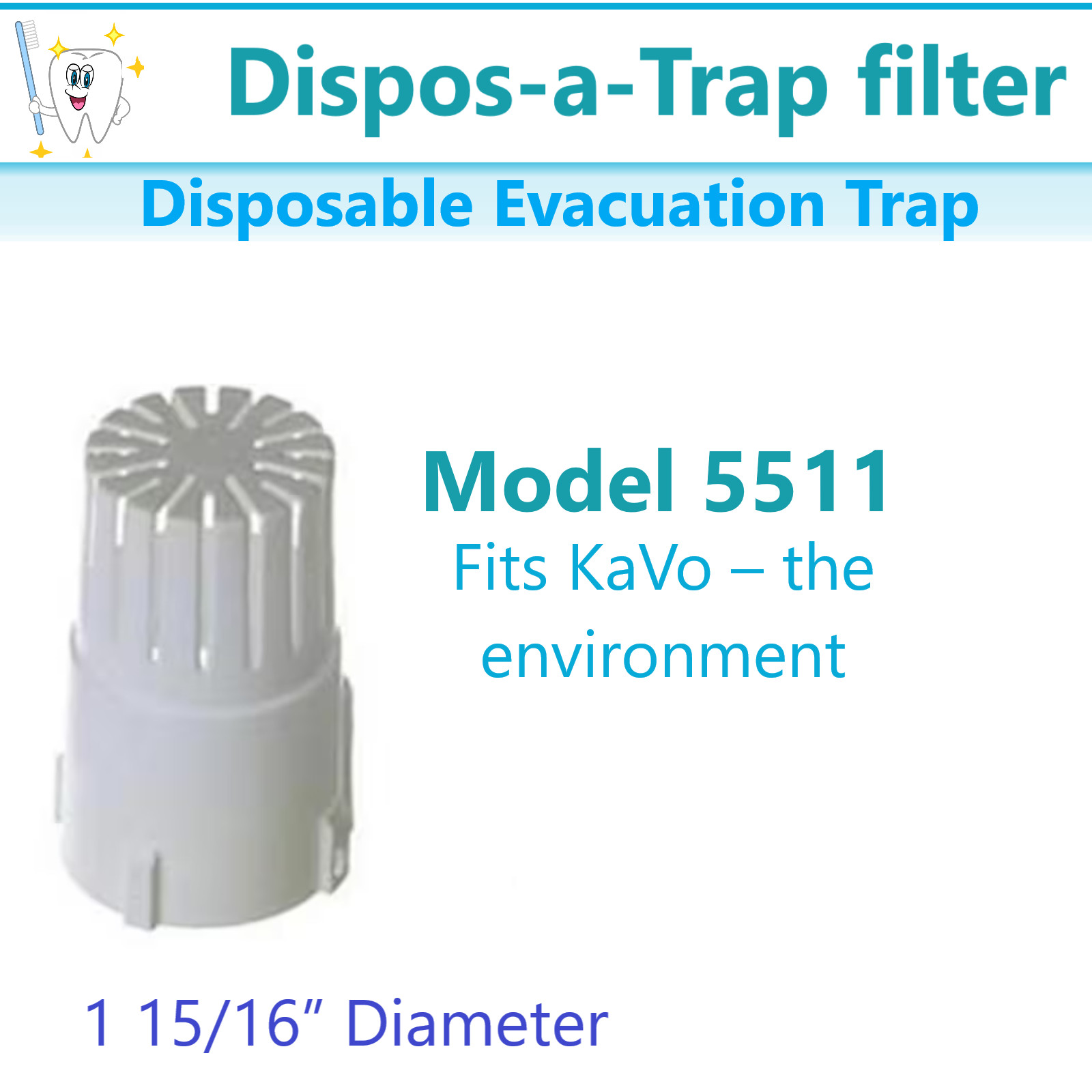Disposable Evacuation Traps Model 5503 1 7/8″ Dia, 5501 2 1/8″ Dia – All Models
