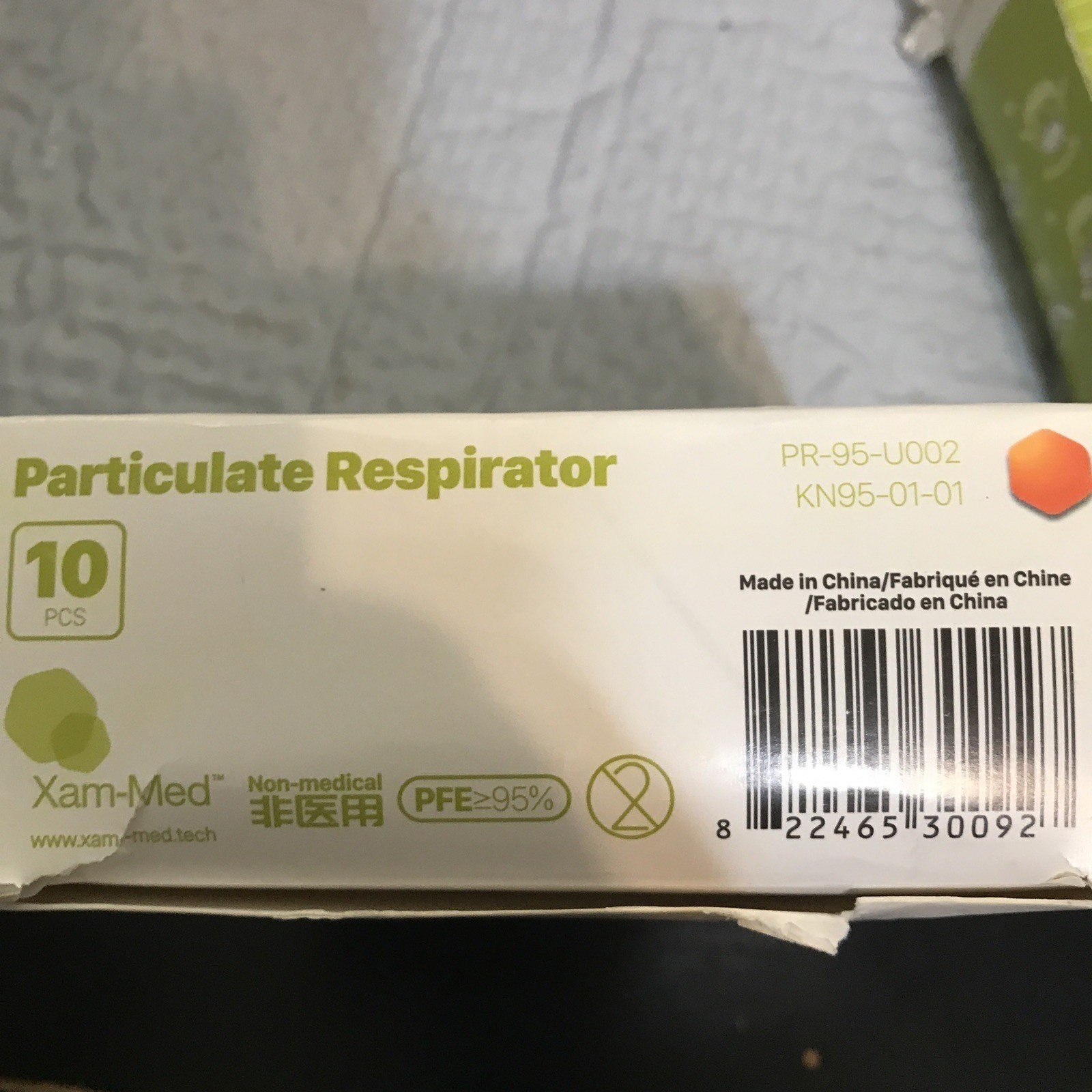 20 New Xam-Med Disposable PR-95-U002 / KN95-01-01 Particulate Masks PFE ≥ 95%