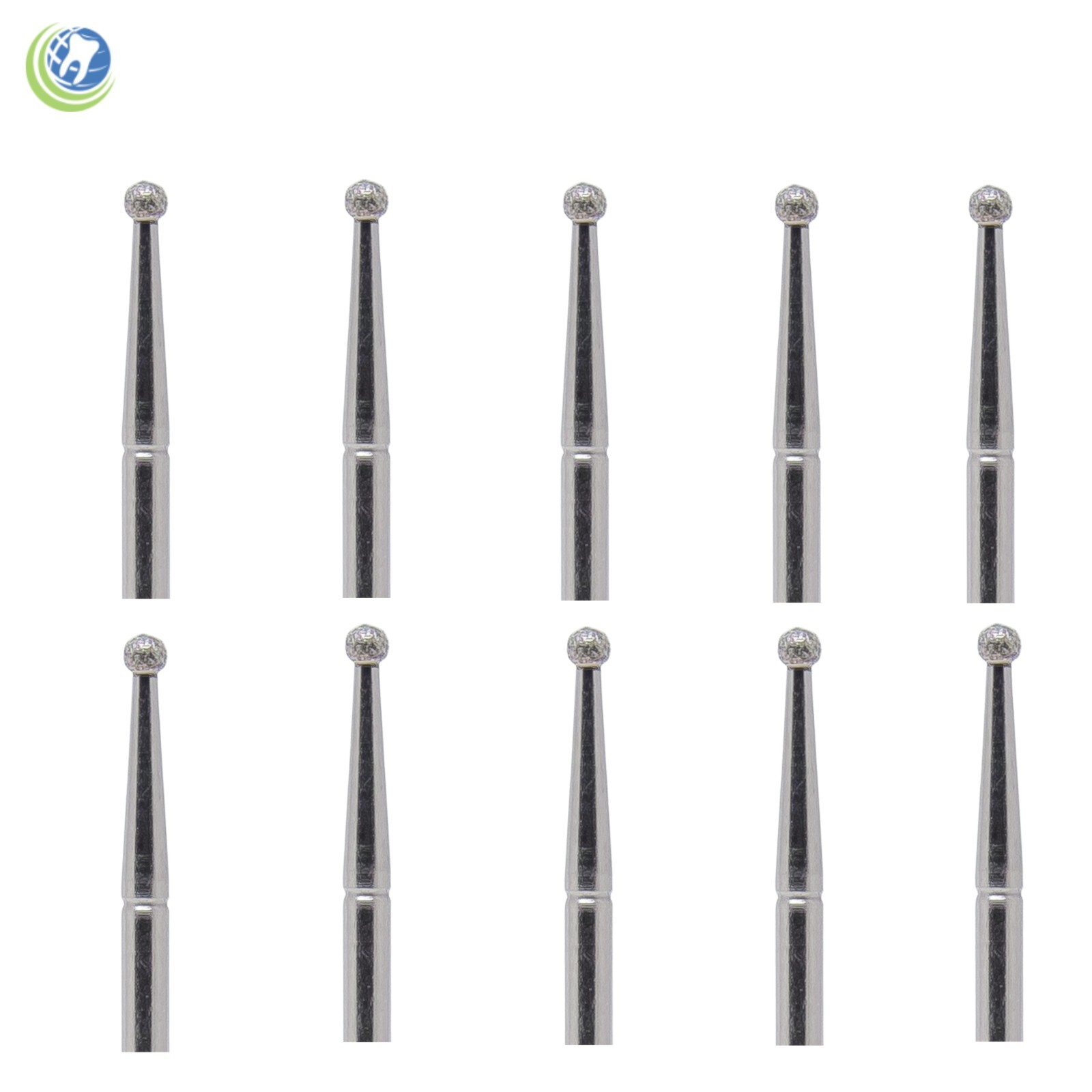 Dental Diamond Burs FG for High Speed HP Round # 1014 Standard Grit – Box of 10