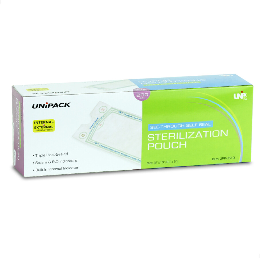 2 x 200pcs Dental Medical Tattoo Sterilization Pouches Self Sealing 5-1/4″x11″