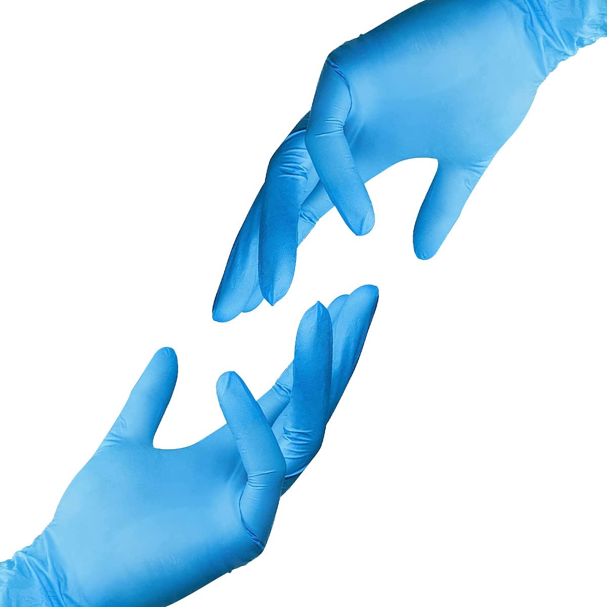 Basic Medical Synmax Vinyl Exam Gloves – Latex-Free & Powder-Free Disposable Glo