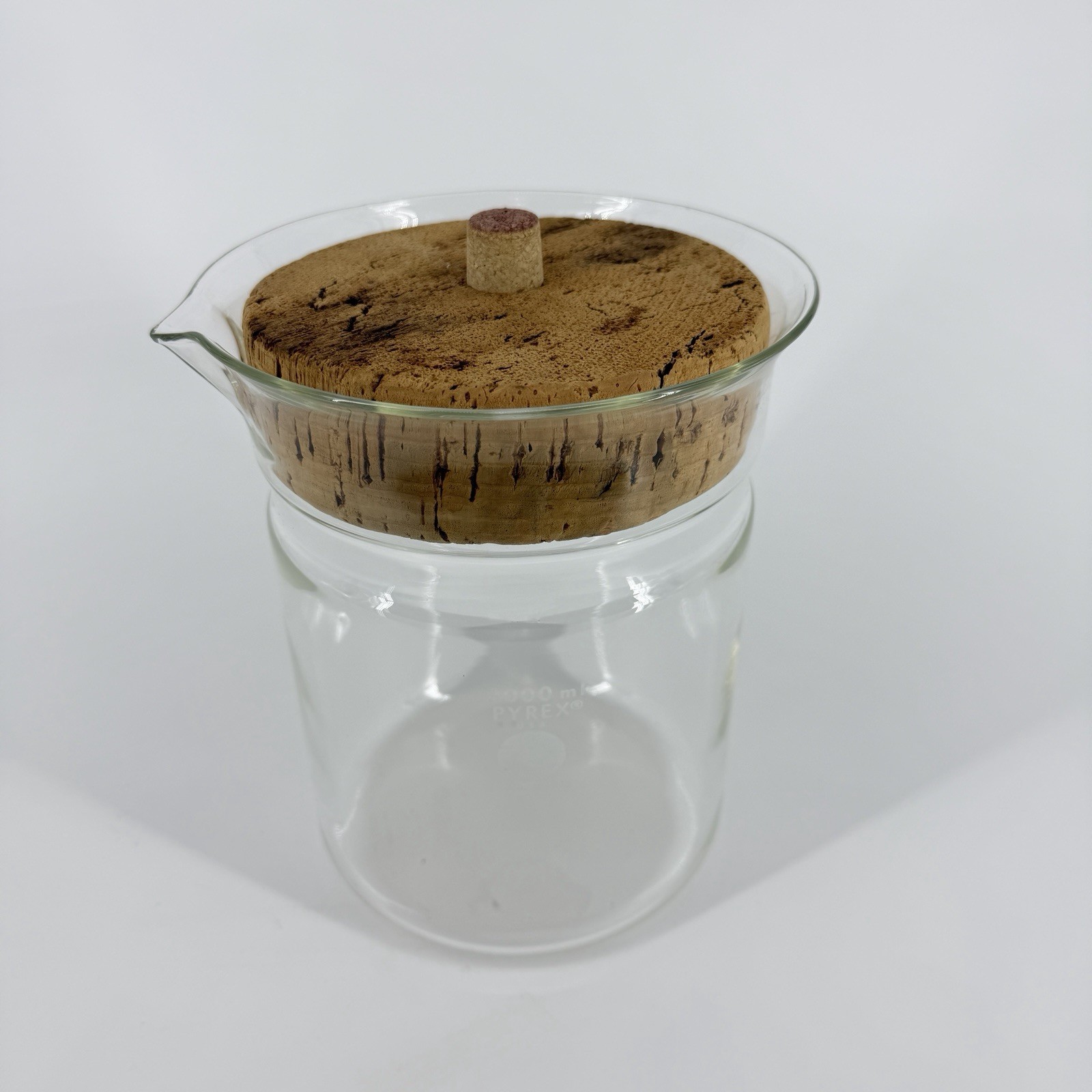 Vtg Corning PYREX Beaker No Handle 3000ml No.1010 (1530K40) And Lid