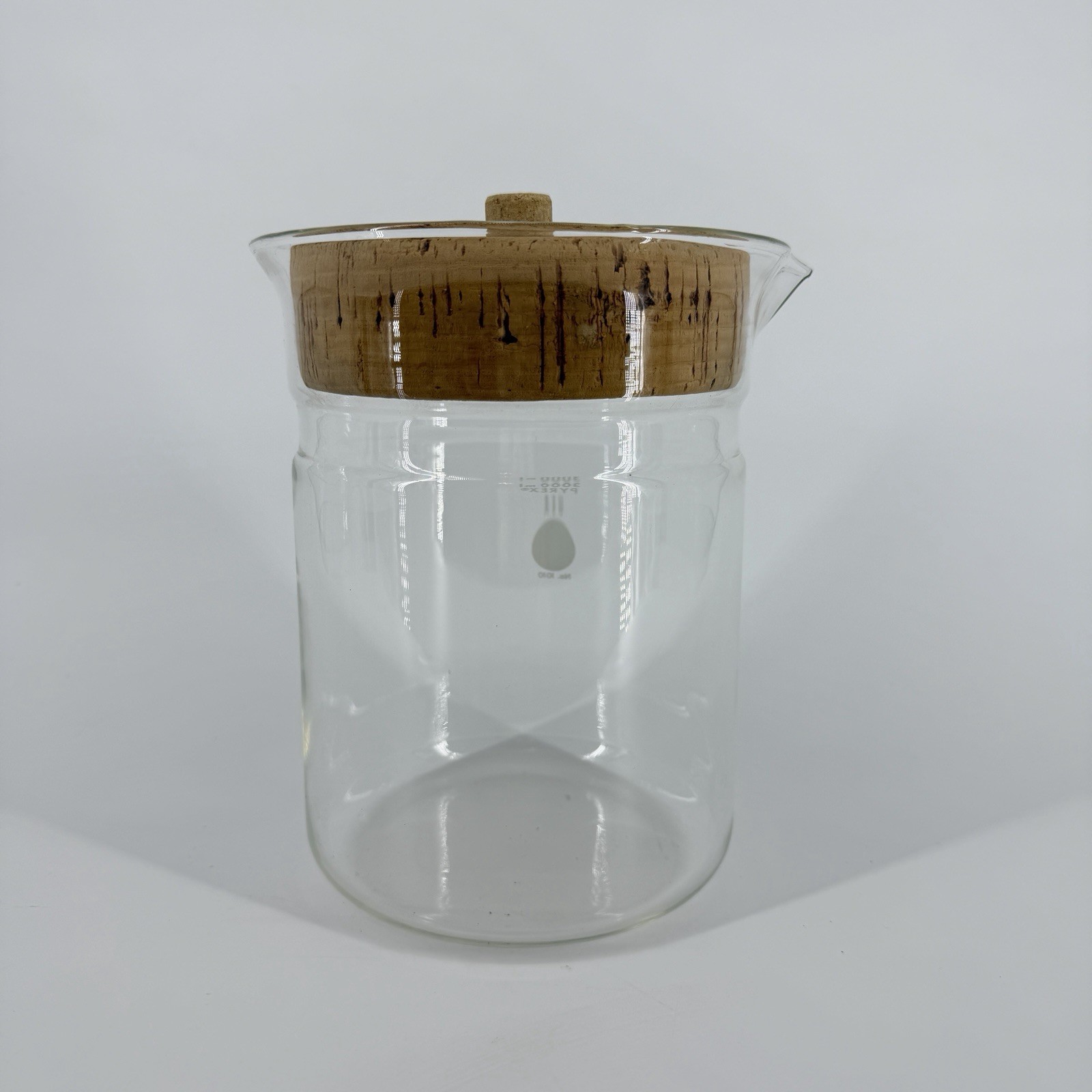 Vtg Corning PYREX Beaker No Handle 3000ml No.1010 (1530K40) And Lid