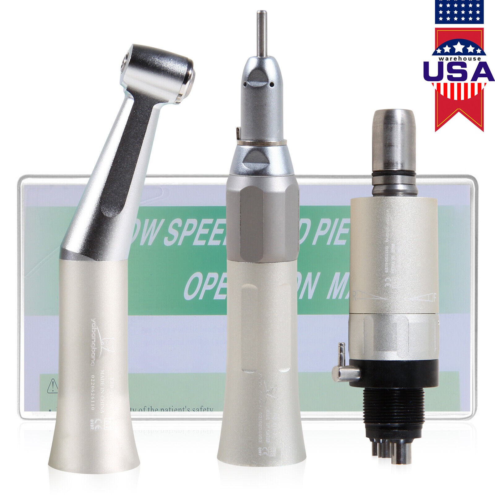 YX23 YX65 Dental Low Speed Push Button Contra Angle Handpiece NSK Style 2/4Hole
