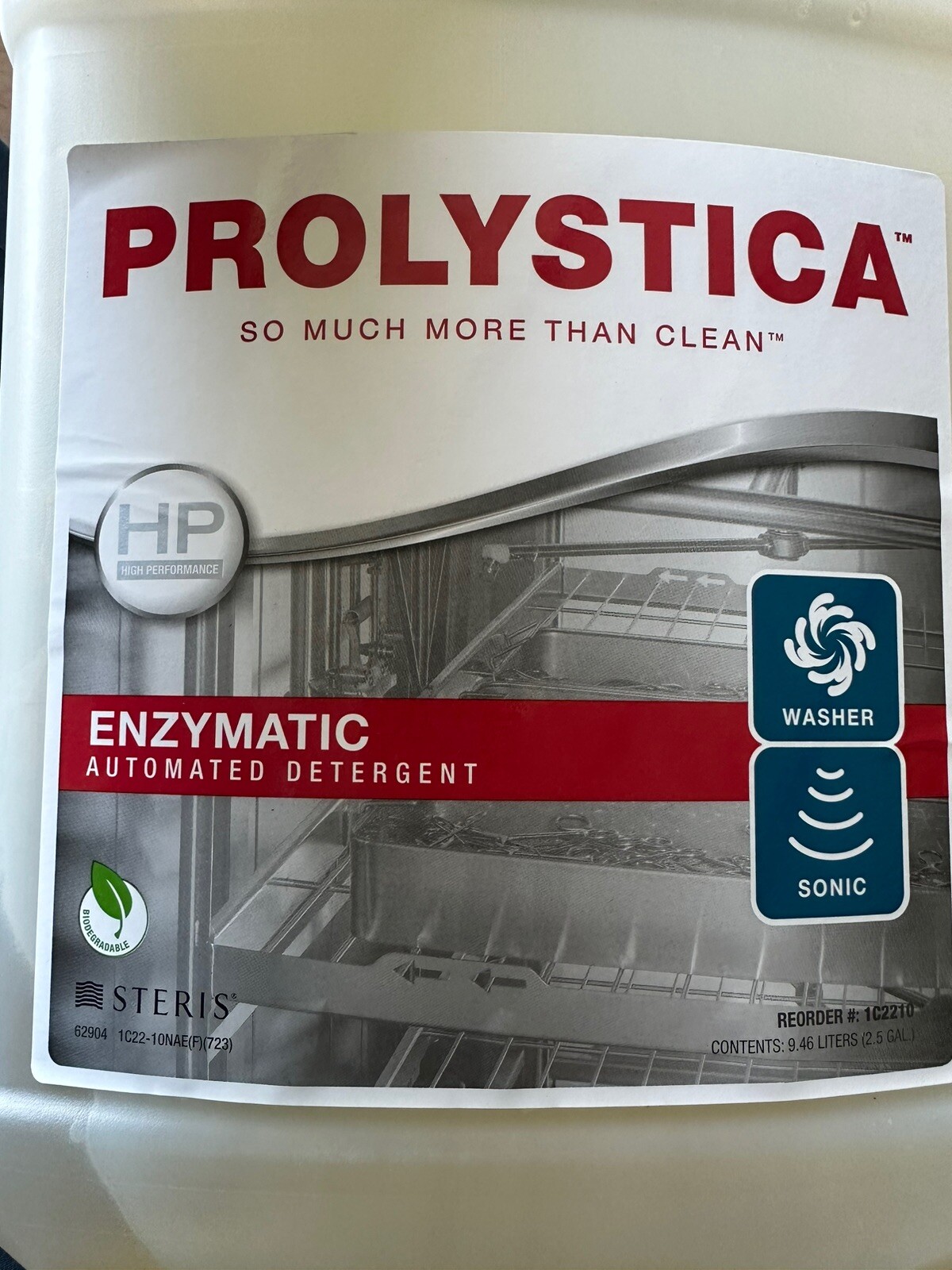 2.5 GALLONS Steris 1c2210 Prolystica Enzymatic Cleaner Exp 7/2026