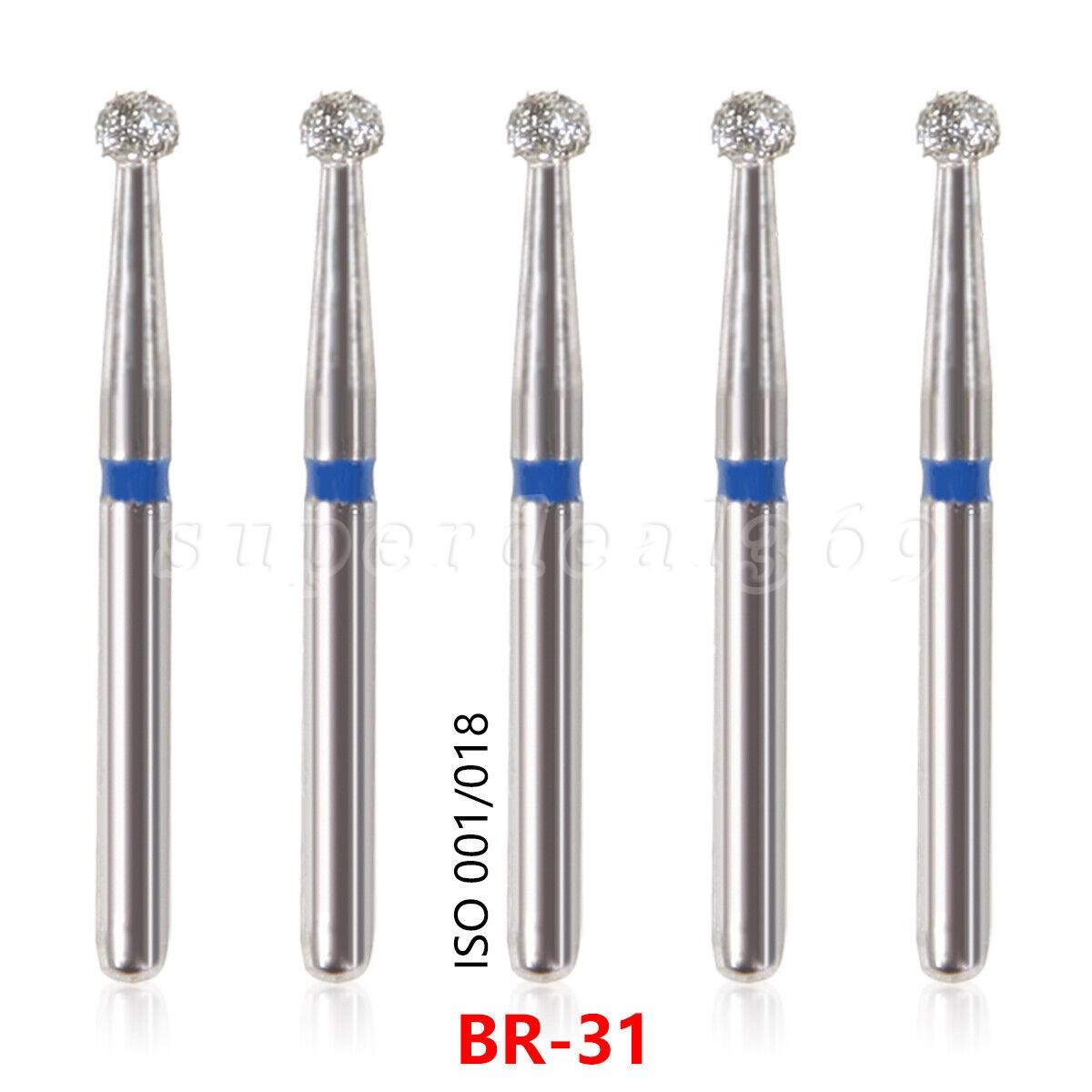 50pcs Dental Diamond Burs Friction Grip FG Bur For High Speed Handpiece 137 type