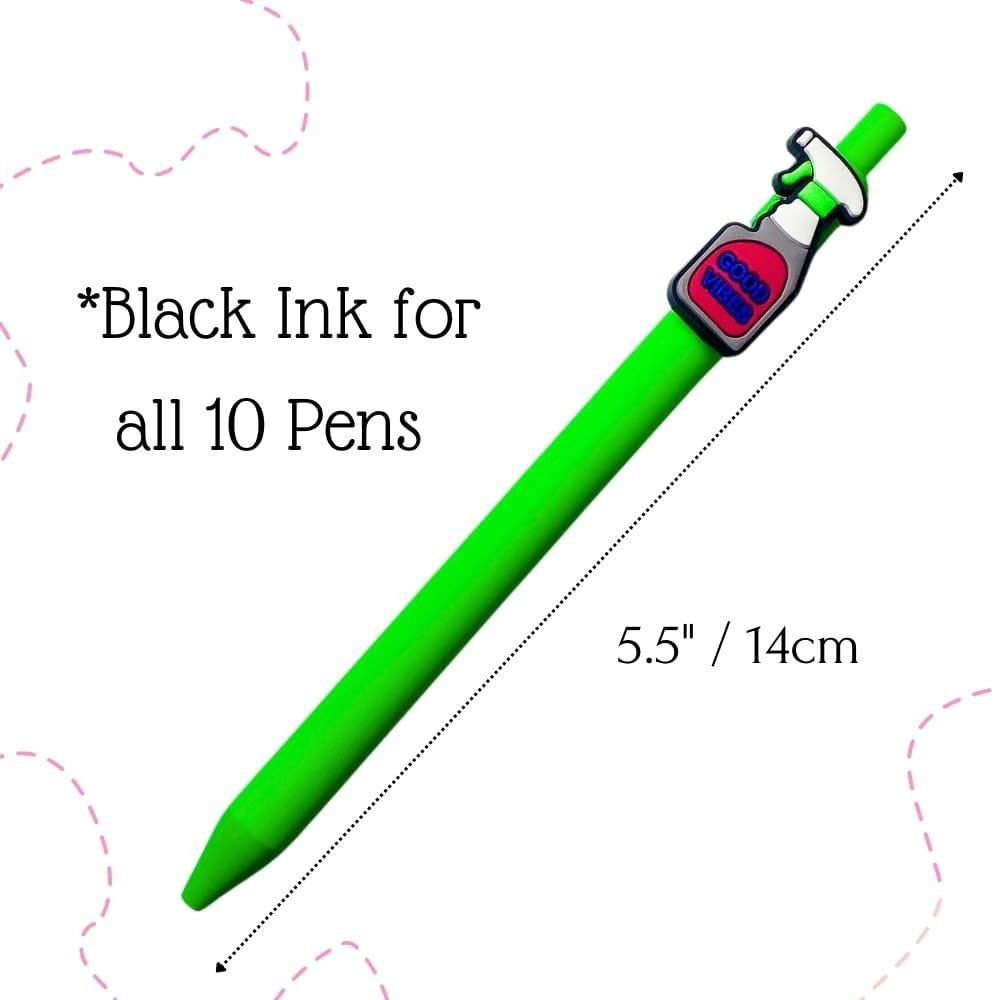 10 PC Nurse Pens | Funny Best Cute Nurses Pen Set Accessories for Work, Nursing