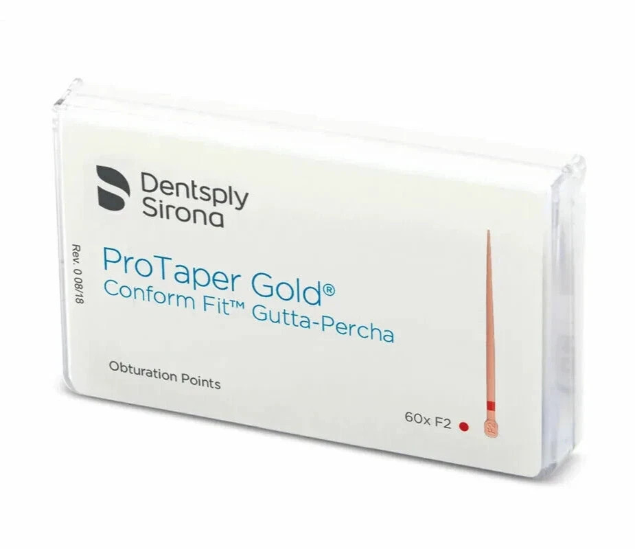 Protaper Gold Conform Fit Gutta Percha Points F2 Dentsply 60 Points