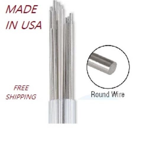 Ortho Retainer Wire Round Straight Lengths 14″ Stainless Steel Dental Wires 50pk