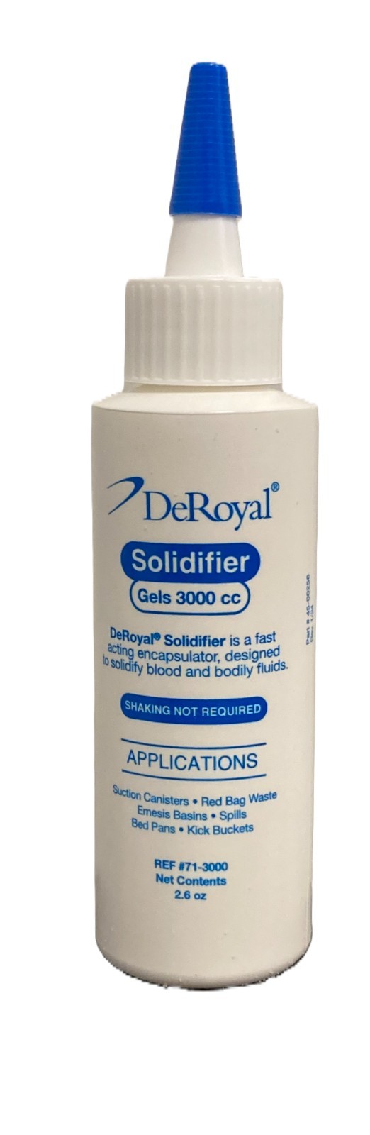 DeRoyal Solidifier Gels 3000 cc, 2.6 oz, 36 Bottles, Non-sterile, BY: 2027/02/13