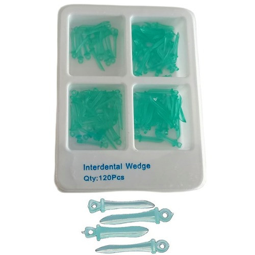 120 Pcs/Box Dental Wedges Plastic Matrice Interdental Matrix Wedge XS/S/M/L