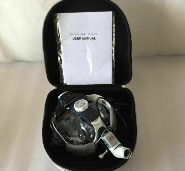 5W LED Surgical Head Light Medical All-in-One HeadLamp KD-205AY-2+2 Betteries CE