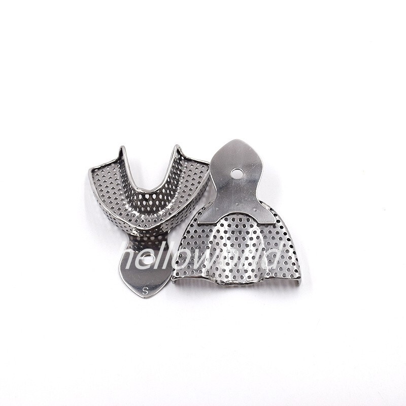 Dental STAINLESS STEEL Autoclavable Metal Impression Trays S/M/L Upper/Lower