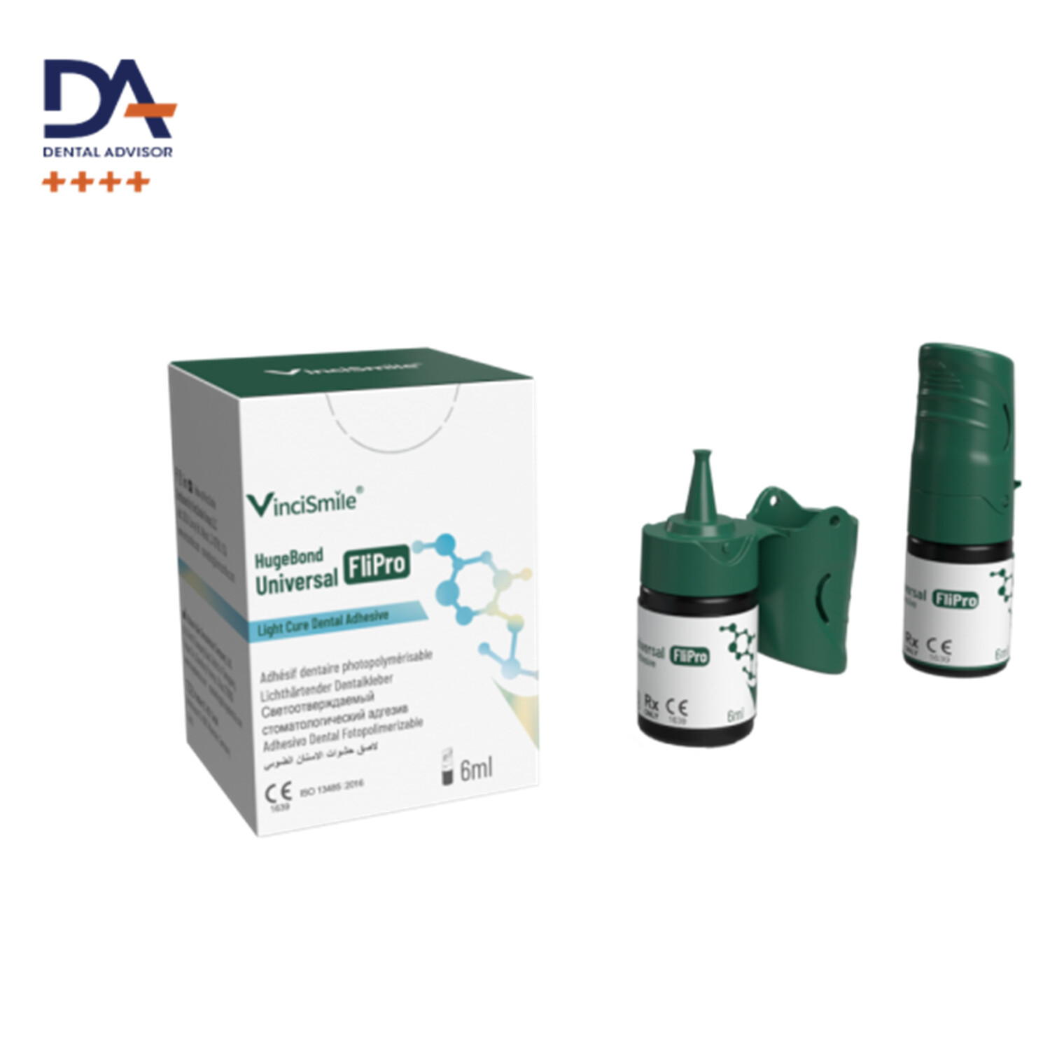 Vincismile HugeBond Universal FliPro Light Cure Dental Adhesive 6ml