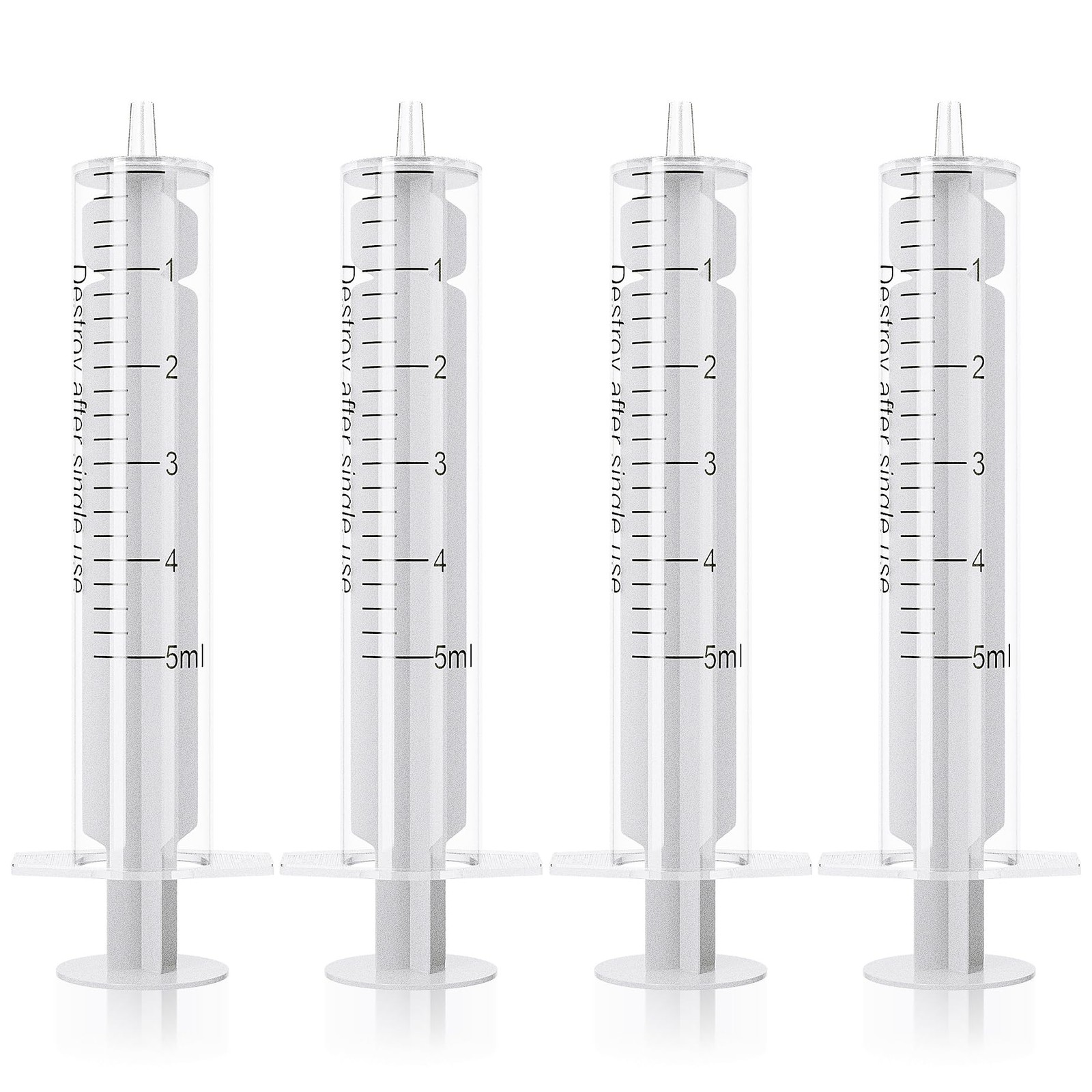 5ml/cc Syringes without Needle, Plastic Luer Slip Syringe No 5ML/CC, White