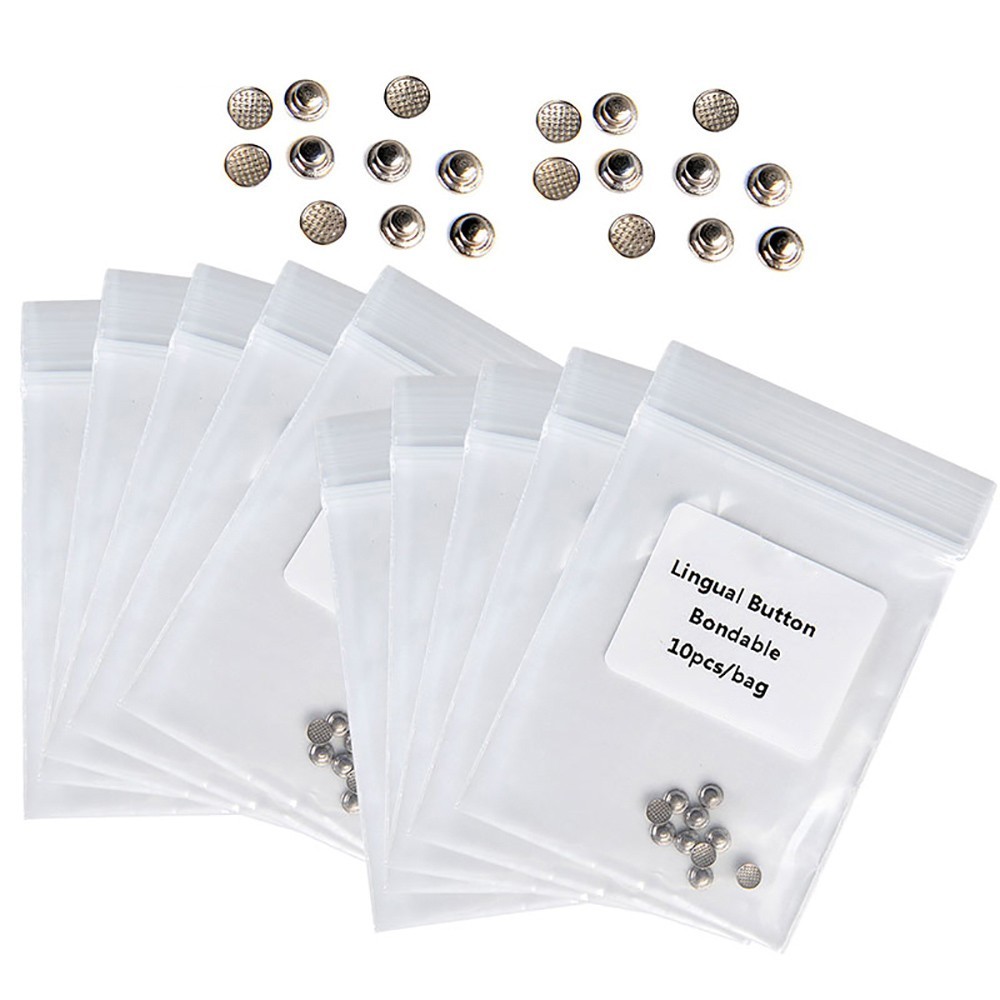 Dental Orthodontic Lingual Buttons Bondable for Bondable Round/Rectangular Base