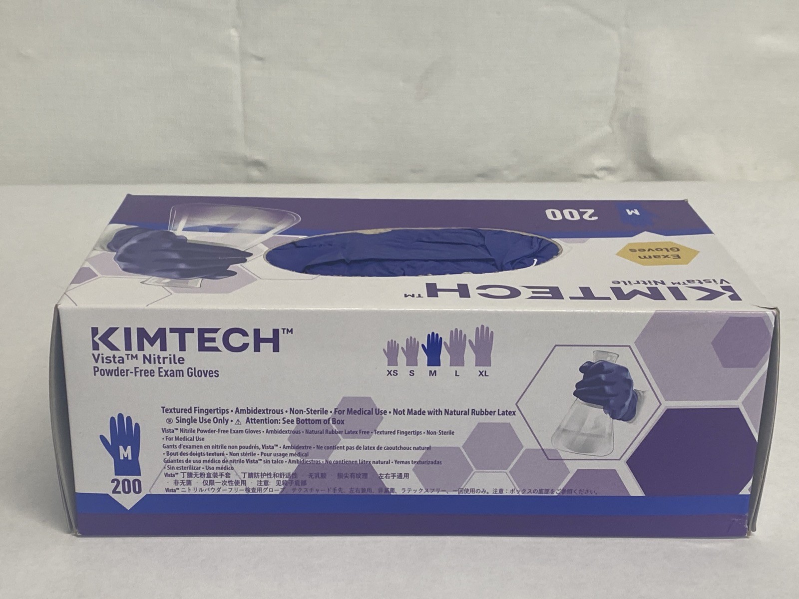 (200/Pk) KIMTECH Disposable Nitrile Exam Gloves Size Medium – Vista Blue 62827