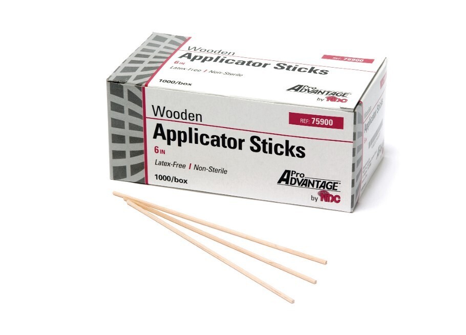 Pro Advantage Wooden Applicator Stick 6″x1/12″, Nonsterile (1000/BX)